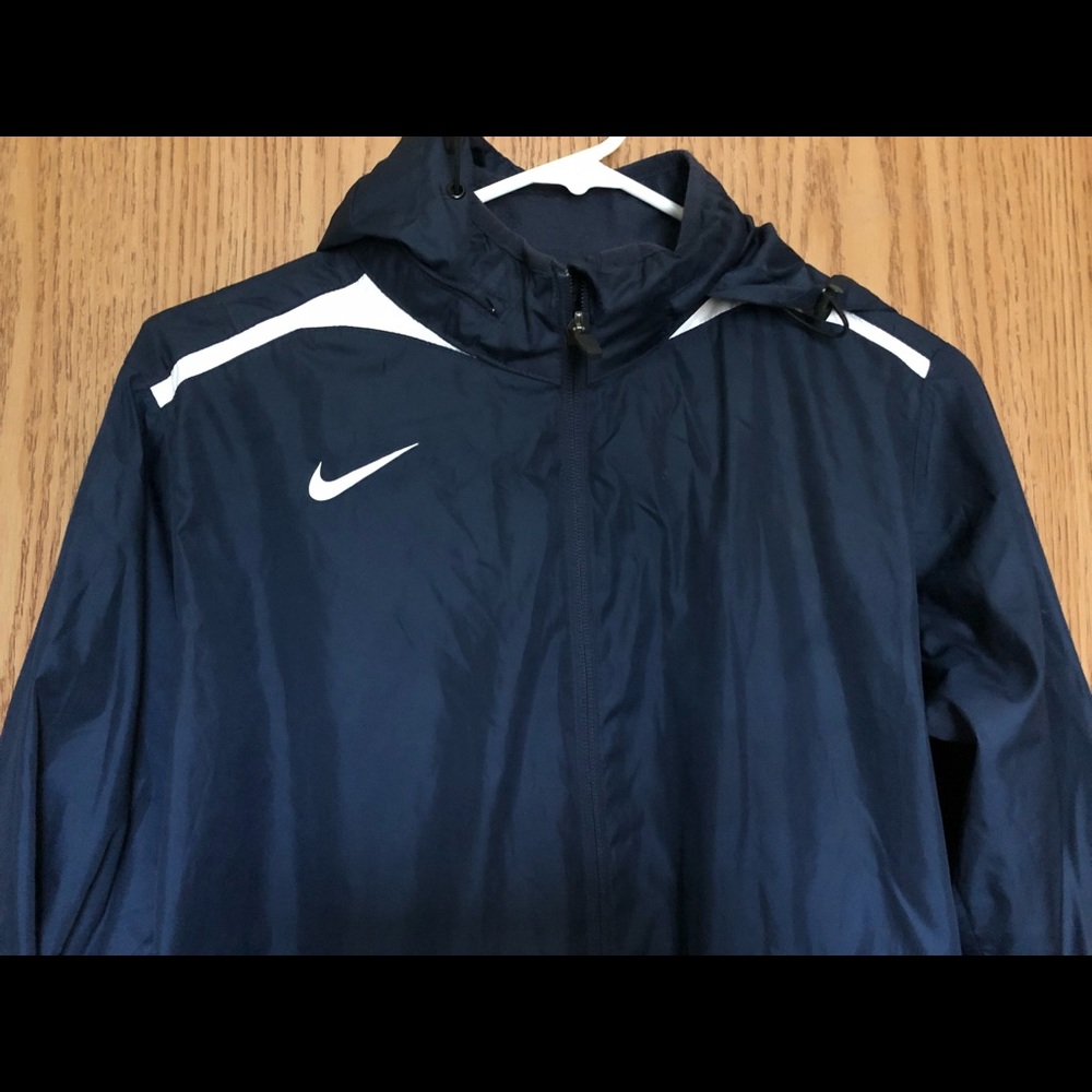 Nike Storm-Fit Lightweight Rain Jacket Size L Navy - Picture 2 of 7